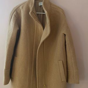 J Crew City Coat in Heather Acorn, Size 8